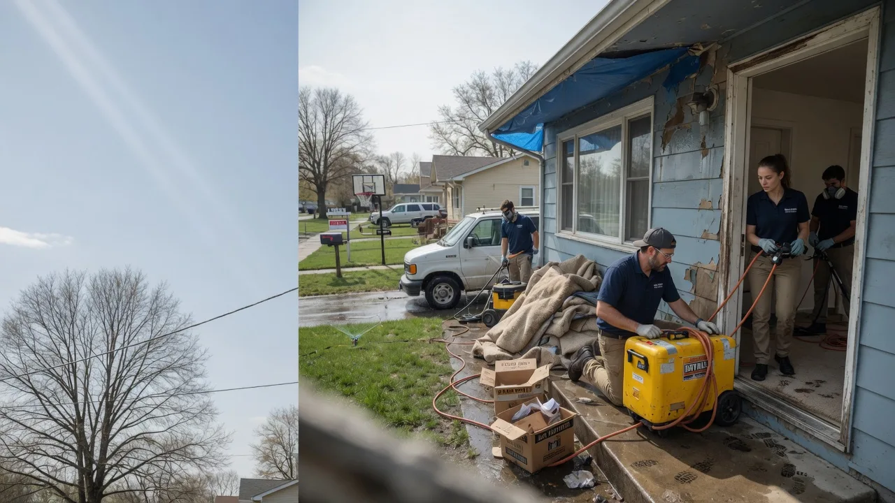 Basement Flood Cleanup in Halstead, KS near me